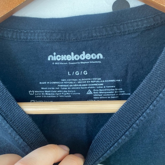 SPONGE BOB Bikini Bottom Bowl T-Shirt With Raw Hem - Picture 4 of 4